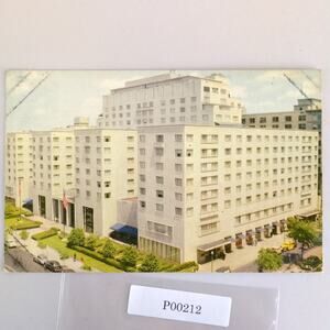 Vintage Hotel Statler Washington DC Postcard 1952 Building 16th St Tourism